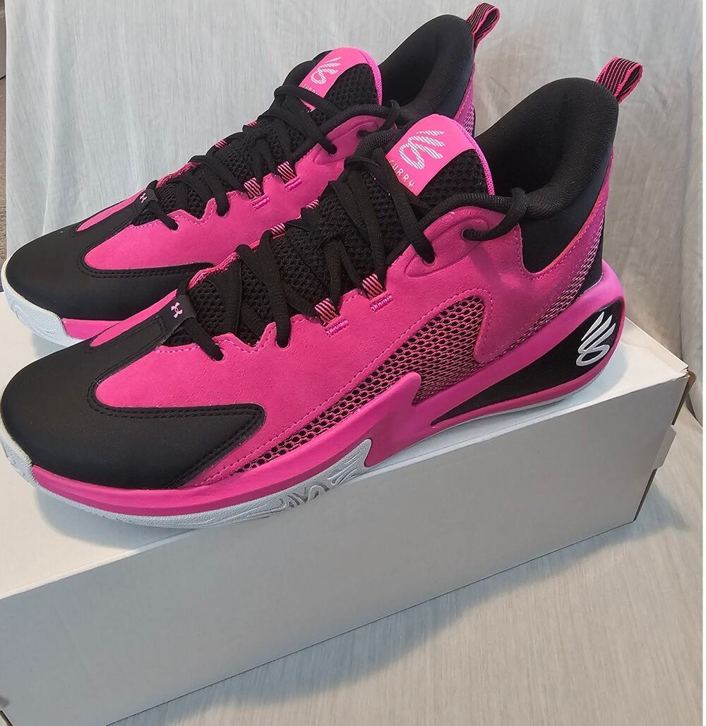 Under Armour Curry 3Z 25 SDE Basketball Shoes Men 12 Women 13.5 Pink Black New